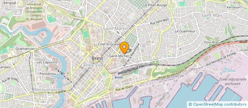 localisation de l'entreprise HERBIN INDIVISION à BREST