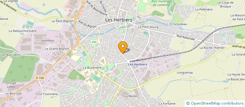 localisation de l'entreprise HERBINOT  LES HERBIERS