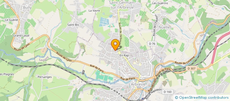 localisation de l'entreprise HERBIS IMVEST  L'ARBRESLE