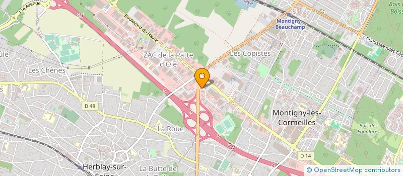 localisation de l'entreprise HERBLAY PNEUS  HERBLAY-SUR-SEINE