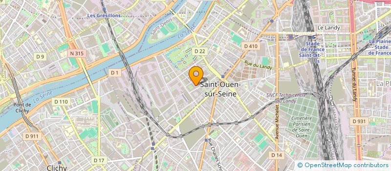 localisation de l'entreprise HERBORISTERIE DES DOCKS  SAINT-OUEN-SUR-SEINE