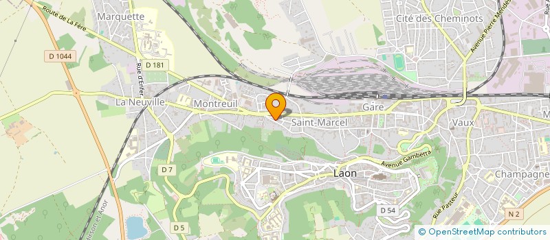 localisation de l'entreprise HERBULOT LM à LAON