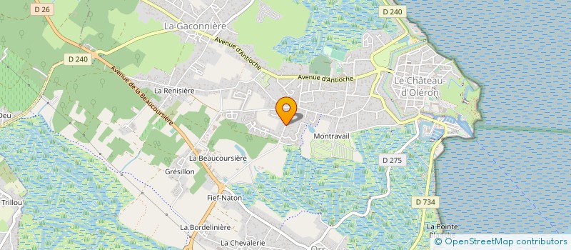 localisation de l'entreprise HERCAT  LE CHATEAU-D'OLERON