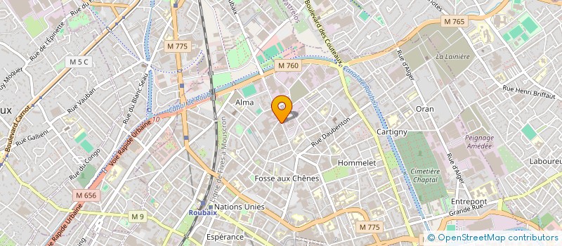 localisation de l'entreprise HERDEV  ROUBAIX