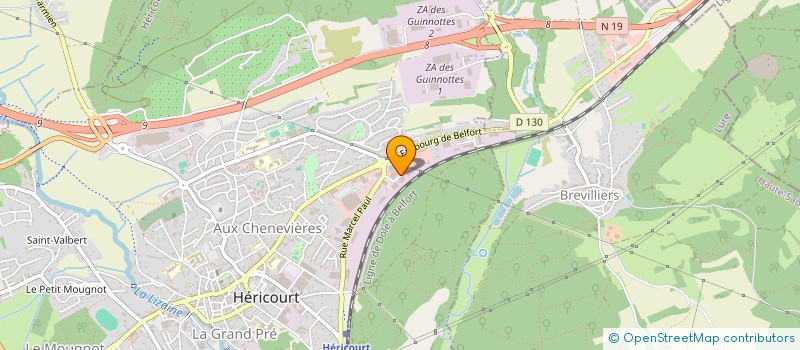 localisation de l'entreprise HERDIS à HERICOURT