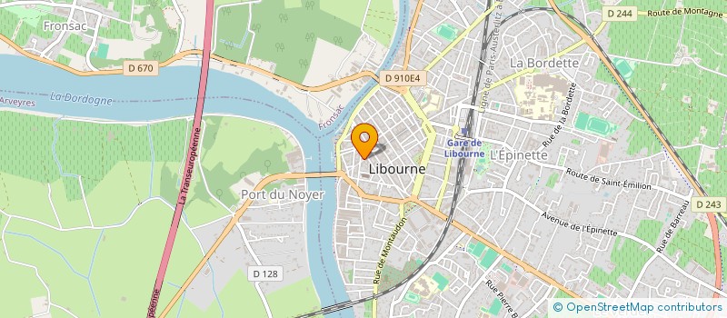 localisation de l'entreprise HERE  LIBOURNE