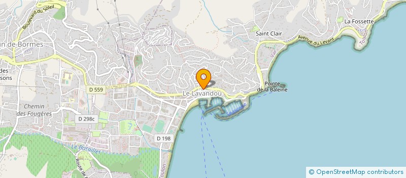 localisation de l'entreprise HEREATA à LE LAVANDOU