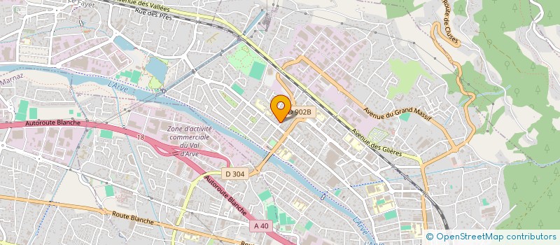 localisation de l'entreprise HEREDITAS  CLUSES