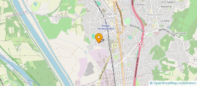 localisation de l'entreprise HEREMA  LE PEAGE-DE-ROUSSILLON