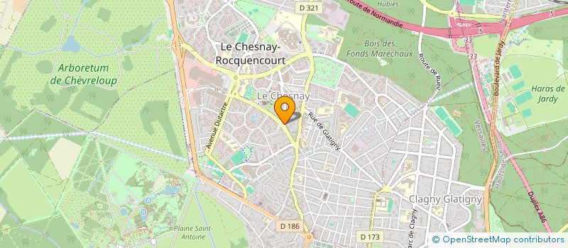 localisation de l'entreprise HERESSE FINANCE à LE CHESNAY-ROCQUENCOURT