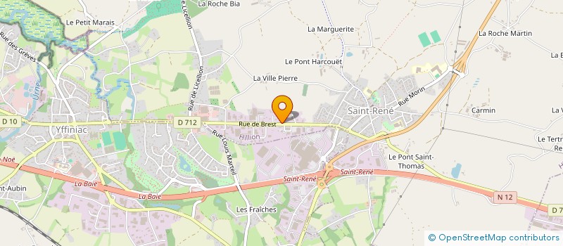 localisation de l'entreprise HEREZH  HILLION