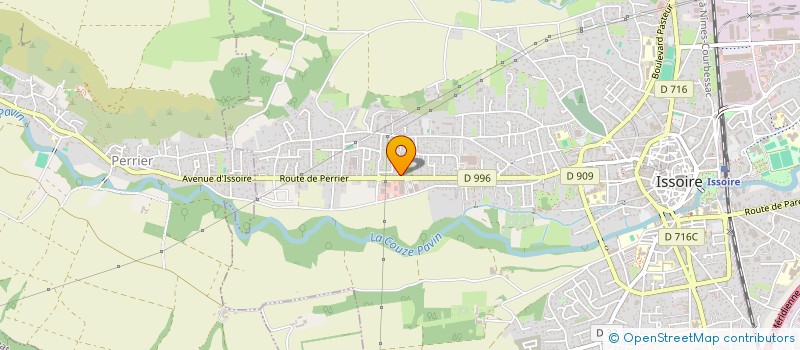 localisation de l'entreprise HERGE-TEAM  ISSOIRE