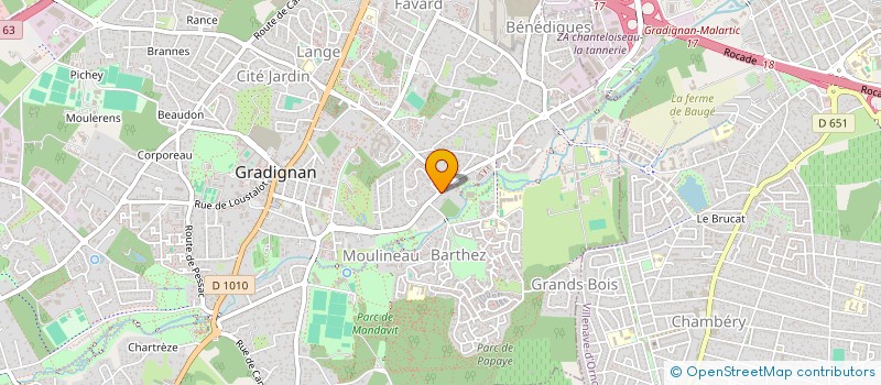 localisation de l'entreprise HERGER  GRADIGNAN