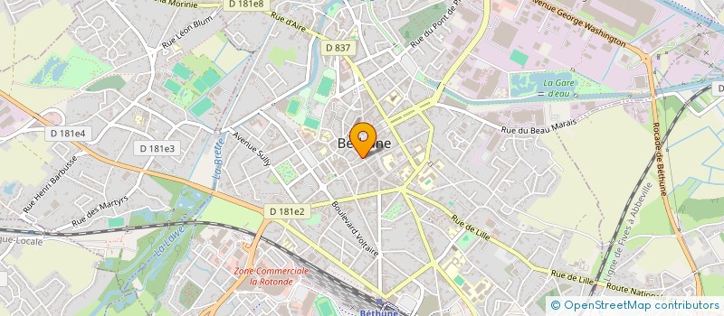 localisation de l'entreprise HERGIBO IMMO SOCIETE  BETHUNE