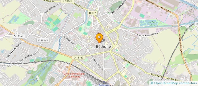 localisation de l'entreprise HERGIBO SOCIETE à BETHUNE