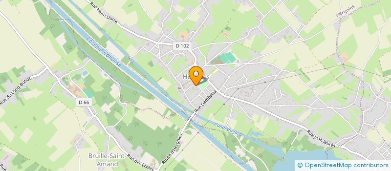 localisation de l'entreprise HERGNIES MUSIQUES  HERGNIES