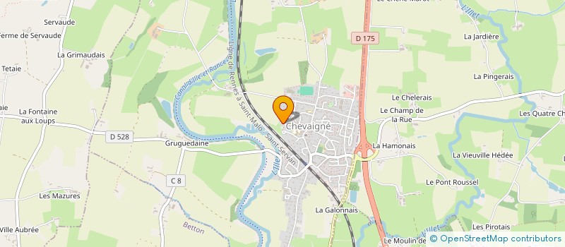 localisation de l'entreprise HERI-TEIZ  CHEVAIGNE