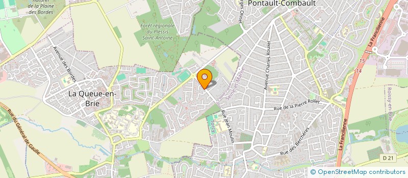 localisation de l'entreprise HERIAMEL  LA QUEUE-EN-BRIE