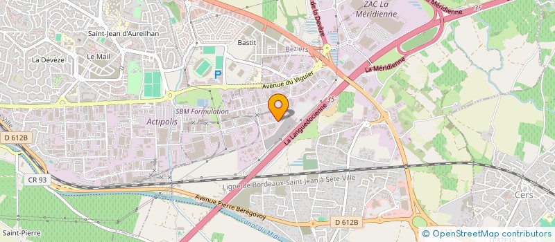 localisation de l'entreprise HERIC  VILLENEUVE-LES-BEZIERS