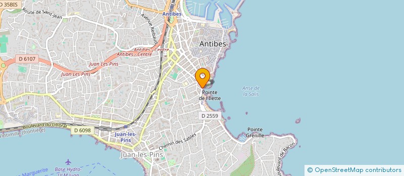 localisation de l'entreprise HERICAA à ANTIBES