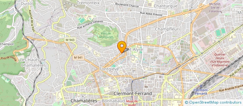 localisation de l'entreprise HERINA PAPETERIE à CLERMONT-FERRAND