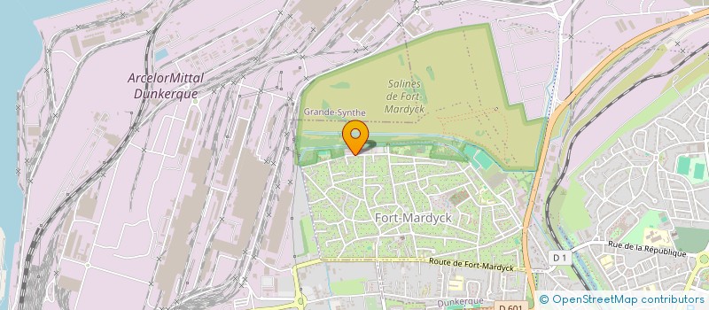 localisation de l'entreprise HERINDEL à DUNKERQUE