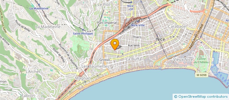 localisation de l'entreprise HERIOS à NICE