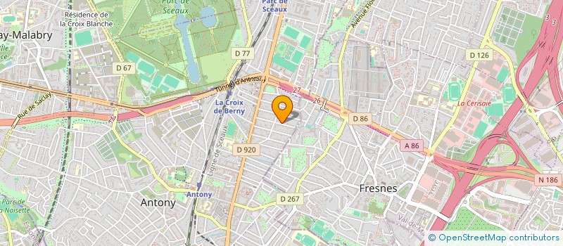 localisation de l'entreprise HERISADE à ANTONY