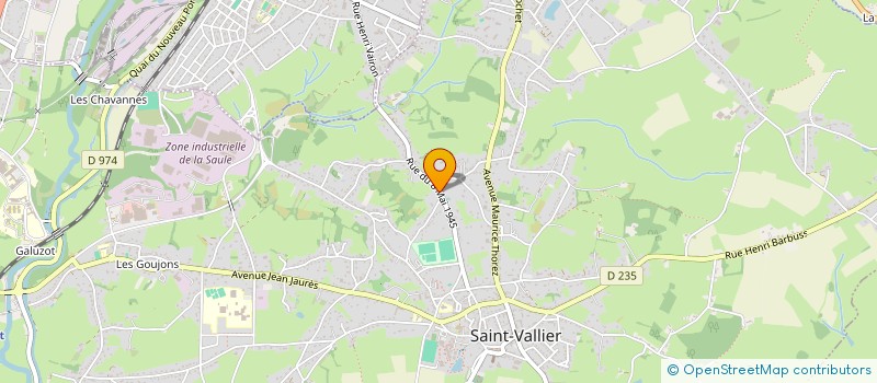 localisation de l'entreprise HERISCO  SAINT-VALLIER