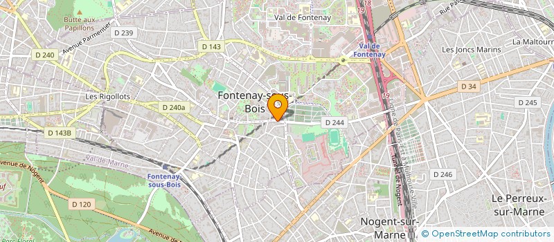 localisation de l'entreprise HERISPHERE à FONTENAY-SOUS-BOIS