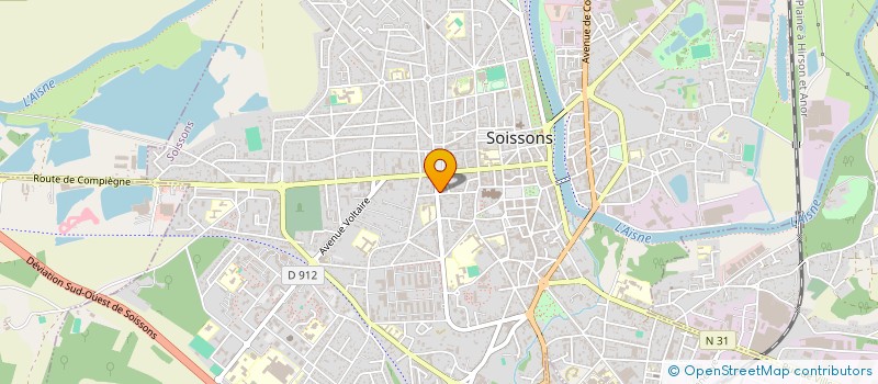 localisation de l'entreprise HERISSON CONSULTING à SOISSONS