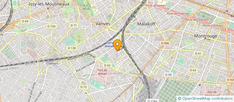 localisation de l'entreprise HERISSONS à MALAKOFF