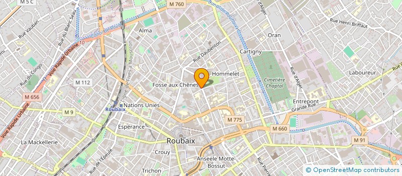 localisation de l'entreprise HERITAGE AUREUM  ROUBAIX