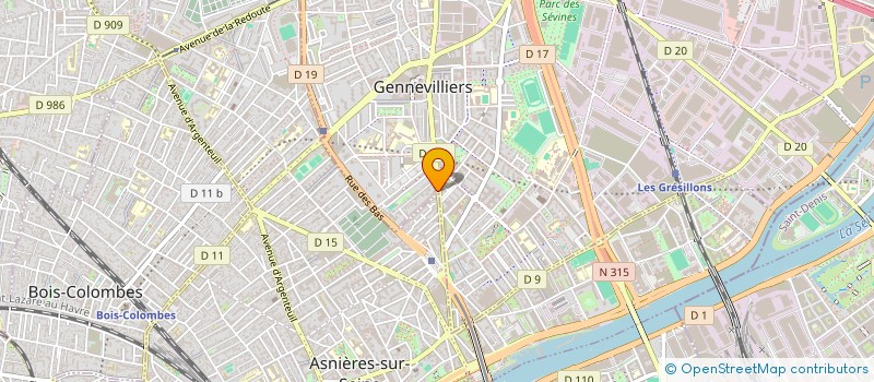 localisation de l'entreprise HERITAGE AUTOMOBILES à GENNEVILLIERS
