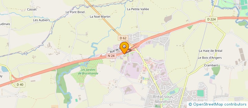 localisation de l'entreprise HERITAGE ET  PATRIMOINE AUTOMOBILES  BREAL-SOUS-MONTFORT