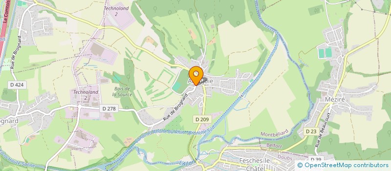 localisation de l'entreprise HERITAGE & HORIZON  ALLENJOIE