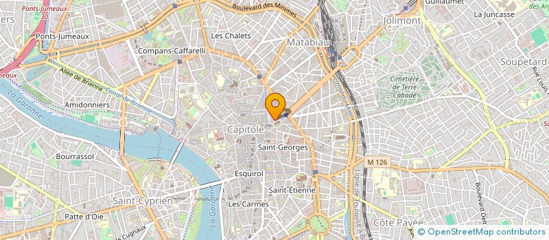 localisation de l'entreprise HERITAGE - MAISON TONSOR  TOULOUSE