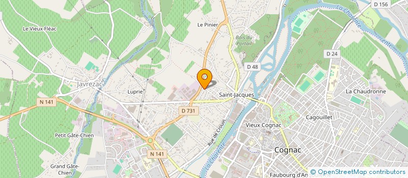 localisation de l'entreprise HERITAGE'S PROPERTIES à COGNAC