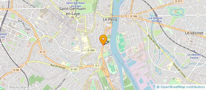 localisation de l'entreprise HERITAGE & SOIN  LE PECQ