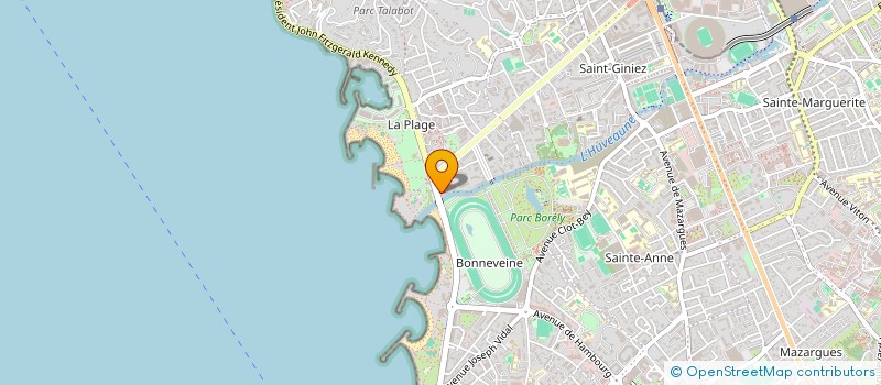 localisation de l'entreprise HERITIER ET ASSOCIES à MARSEILLE 8EME