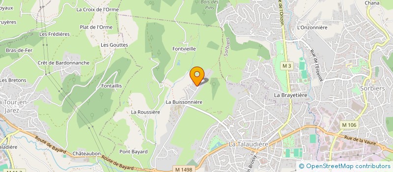 localisation de l'entreprise HERITIER FOUILLOUSE  LA TALAUDIERE