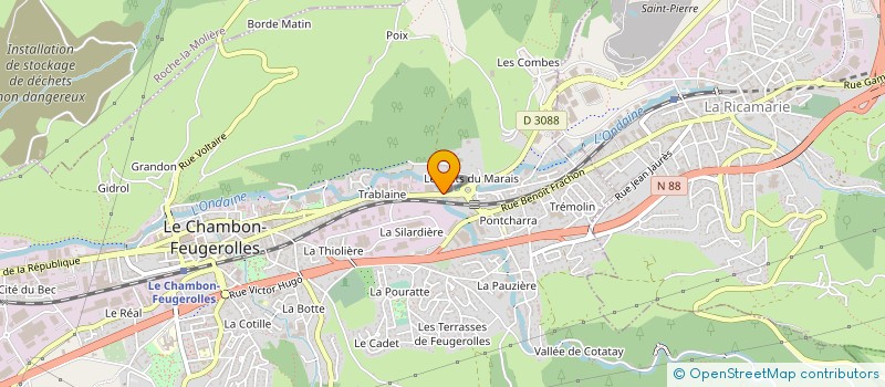 localisation de l'entreprise HERITIERS DE BRUNON PIERRE  LE CHAMBON-FEUGEROLLES