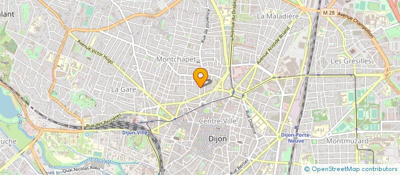localisation de l'entreprise HERITIERS DE MME DUFOURG M à DIJON