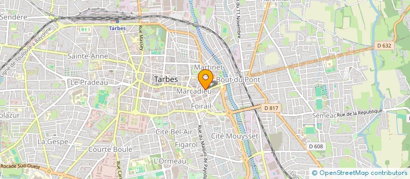 localisation de l'entreprise HERITIERS J FORCADE  TARBES