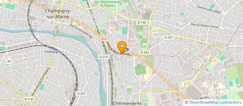 localisation de l'entreprise HERITIERS POTES BULLES à CHAMPIGNY-SUR-MARNE