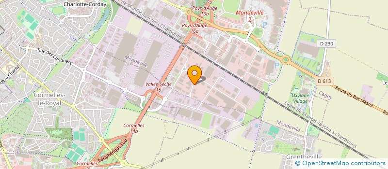 localisation de l'entreprise HERITYS  MONDEVILLE