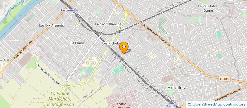 localisation de l'entreprise HERJEAN à HOUILLES