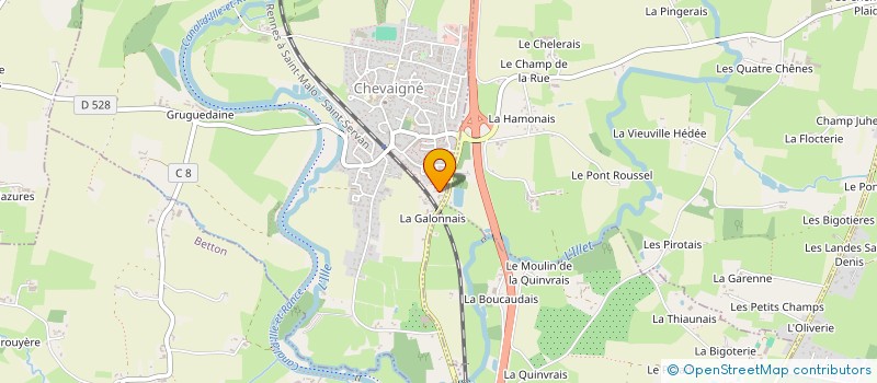 localisation de l'entreprise HERLAND FINANCE  CHEVAIGNE