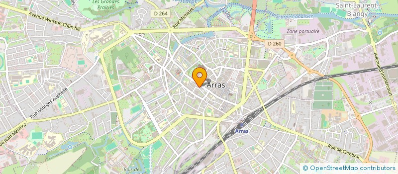 localisation de l'entreprise HERLATA à ARRAS