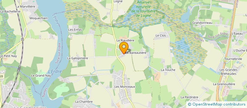 localisation de l'entreprise HERLEDAN TACHE  CARQUEFOU